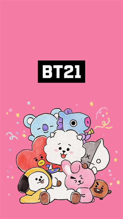 Download "Bask in the adorable glory of BT21!" | Wallpapers.com