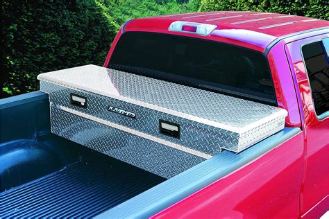 Lund 9210 60-Inch Aluminum Mid-Size Cross Bed Truck Tool Box with Full ...