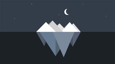 5120x2880 Resolution Iceberg Minimalist 5K Wallpaper - Wallpapers Den