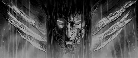 Eren Founding Titan Monochrome Live Wallpaper - MoeWalls