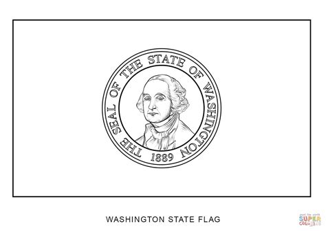 Washington State Flag coloring page | Free Printable Coloring Pages