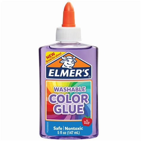 Elmer’s Washable Translucent Color Glue, Purple, 5 Ounces, Great for ...