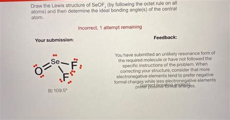 Solved Draw the Lewis structure of SeOF2 (by following the | Chegg.com