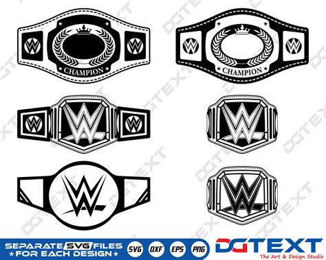 Championship Belt SVG Championship Belt Vector Silhouette - Etsy Australia