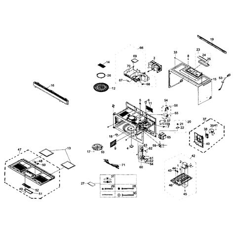 [DIAGRAM] Samsung Model Mu3050w Xaa Countertop Microwave Genuine Parts ...