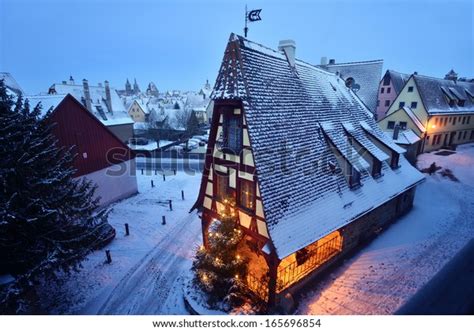 Rothenburg Ob Der Tauber Snow Germany Stock Photo (Edit Now) 165696854