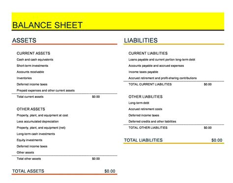 38 Free Balance Sheet Templates & Examples ᐅ TemplateLab