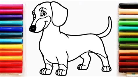 Weiner Nationals Dachshund Dog Coloring Page Dog Coloring Page Dog ...