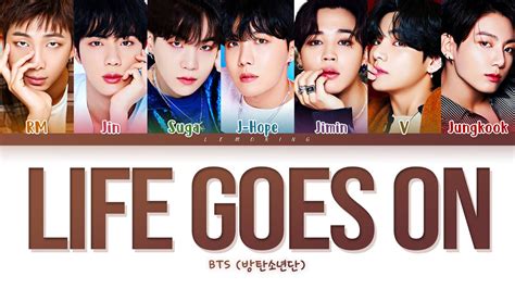 BTS Life Goes On Lyrics [Color Coded Lyrics/Han/Rom/Eng] Chords - Chordify