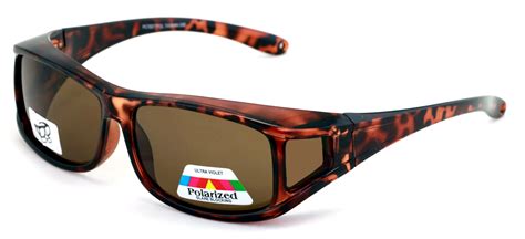 Polarized Fit Over Glasses Sunglasses 60mm Rectangular Frame - Walmart.com