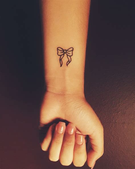 Small bow tattoo- cute wrist tattoo- | Cute tattoos on wrist, Small bow ...