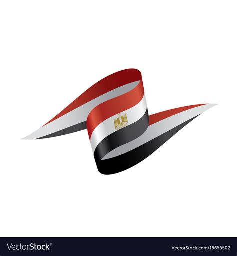 Egypt flag Royalty Free Vector Image - VectorStock