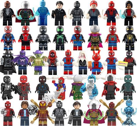 41pcs Spider-Man Far From Home movie Minifigures Lego Compatible ...