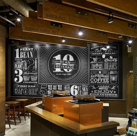 The murals and typographic artwork on the walls of cafes, restaurants ...