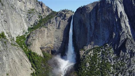 WATERFALL. EL CAPITAN. YOSEMITE. DRON 2 - YouTube