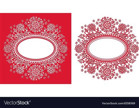 Oval frame with flowers Royalty Free Vector Image