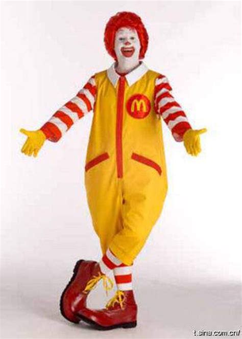 Ronald Mcdonald Costume With Wig - LOASP