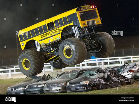 Toronto, Canada. 1st Oct, 2015. A monster truck performs during the ...