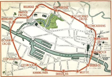 Maps of the Glasgow Subway