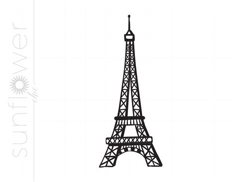 Eiffel Tower Silhouette Png