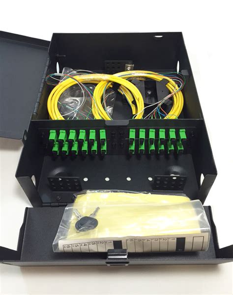 FPW0424SM2SCA13M Fiber Distribution Panel loaded with 24 OS2 SM SCA ...