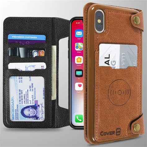 For Apple iPhone XS Max / 10S Max Wallet Case Card Holder Flip Magnetic ...