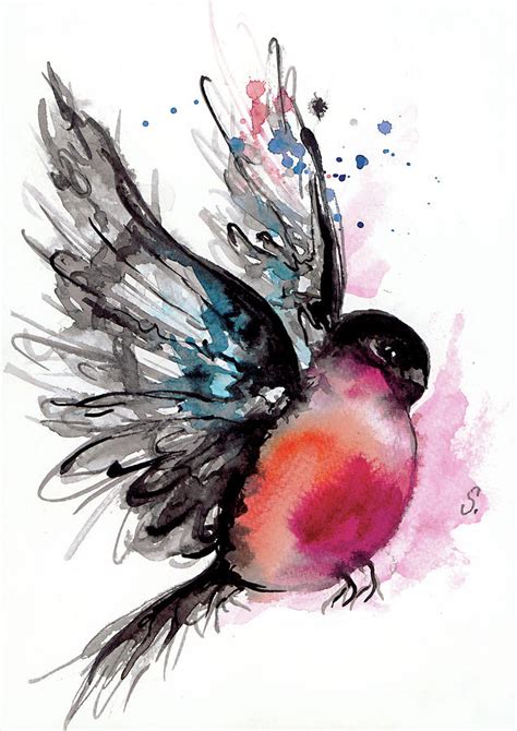 Flying emotions /Watercolor Bird Painting / Painting by Stanila Ivanova ...