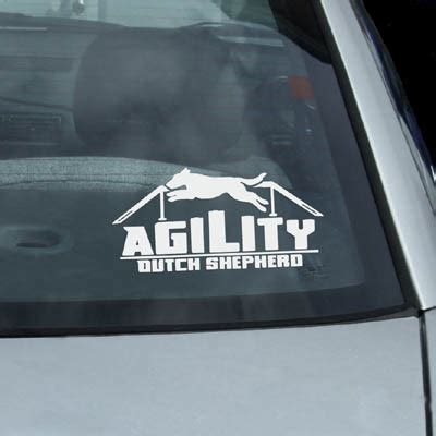 Jumping Agility Dutch Shepherd Decal – Sew Dog Crazy