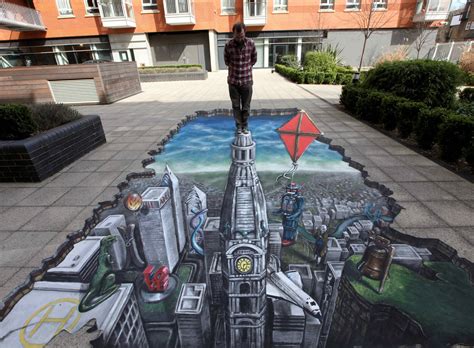 Joe Hill and 3D Pavement Art