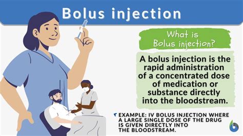 Bolus injection - Definition and Examples - Biology Online Dictionary