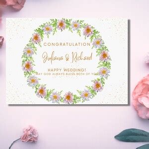 Happy Wedding Card Template Printable Editable Digital - Etsy