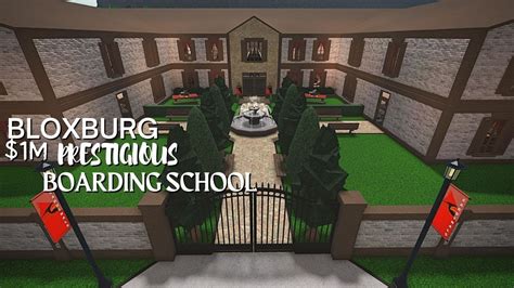 Bloxburg Prestigious $1M Boarding School - YouTube