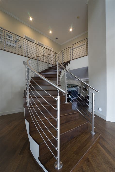 Stair railing made of stainless steel – Staircase design