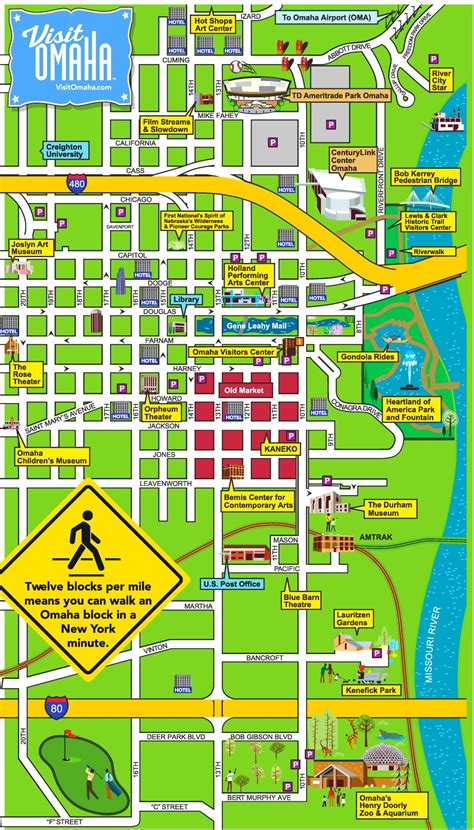 Omaha downtown map