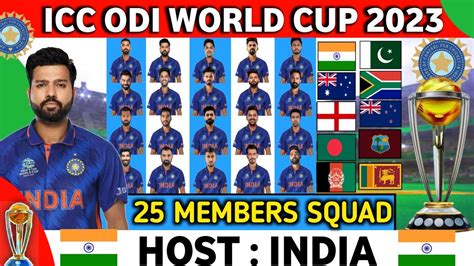 Icc World Cup 2023 Team India Squad Odi World Cup 2023 Team India ...