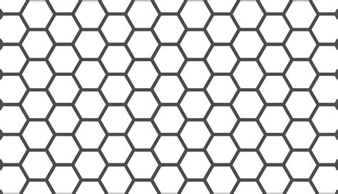 Seamless pattern. Simple hexagon ornament. Minimalist black and white ...