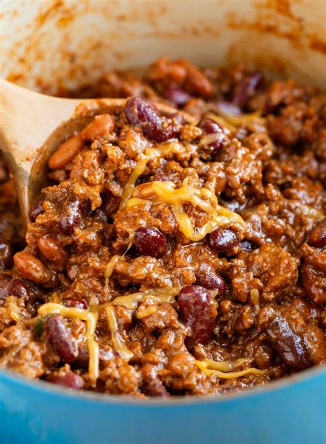 This hearty chili recipe from The Pioneer Woman has a perfect blend of ...