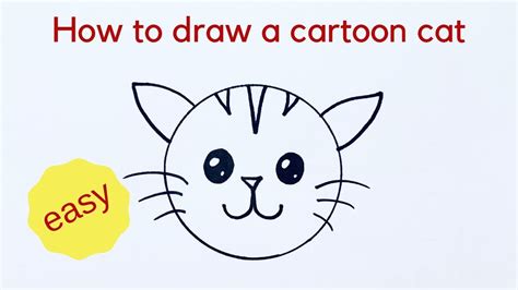 How To Draw A Cat Face Easy