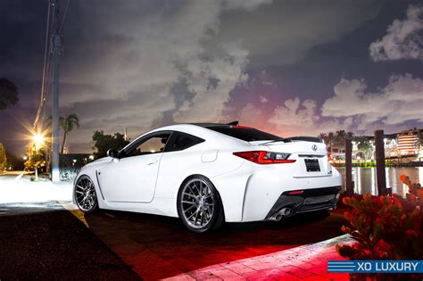 Diamond White Lexus RC-F on XO Luxury Custom Wheels — CARiD.com Gallery