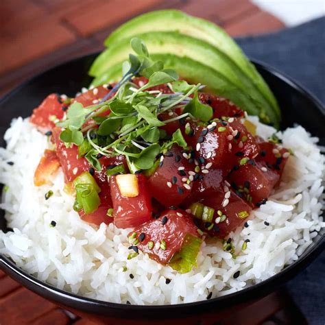 Hawaiian Style Ahi Tuna Poke Bowl | Casual Epicure