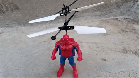 Unboxing of powerful Spider Man helicopter and flying test - YouTube