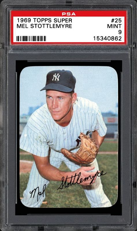 1969 Topps Super Mel Stottlemyre | PSA CardFacts®