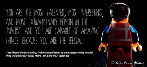 "You are the most talented, most interesting, and most extraordinary ...