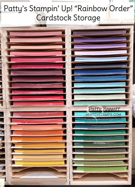 Patty s stampin up rainbow order cardstock storage – Artofit