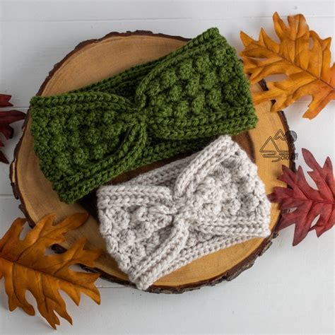 Crochet Cinched Ear Warmer Free Pattern with Video Tutorial - Winding ...