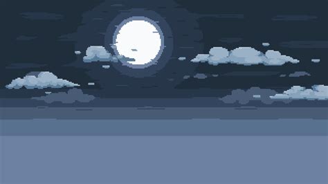 2D Pixel Art Background ( 10 Sky & Cloud ) #2 | 2D Environments | Unity ...