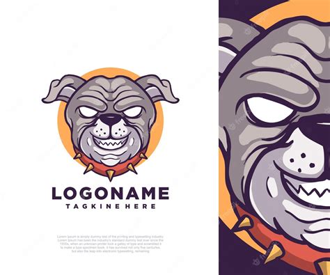 Premium Vector | Dog head vector illustration logo.