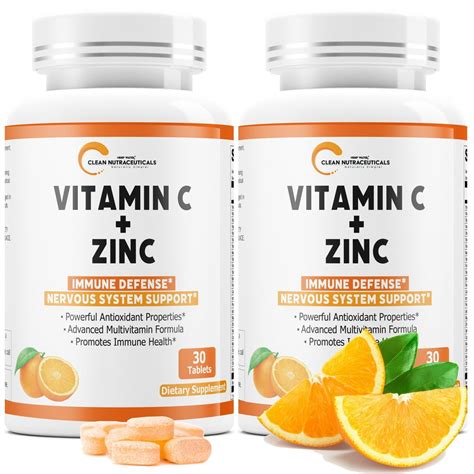 Vitamin C with Zinc (Infused w/ 25 Healthy Vitamins) Immune Support for ...