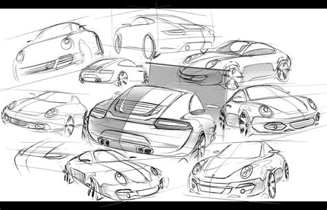 Porsche 911 Sketches by Seko91 on DeviantArt