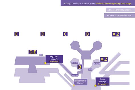 Frankfurt Airport Lounges Map